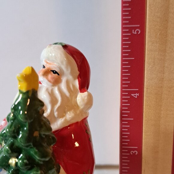 Signature Home Collection's Santa and Toy Bag, Tapered Candle Holder, set of 2 - Picture 2 of 9